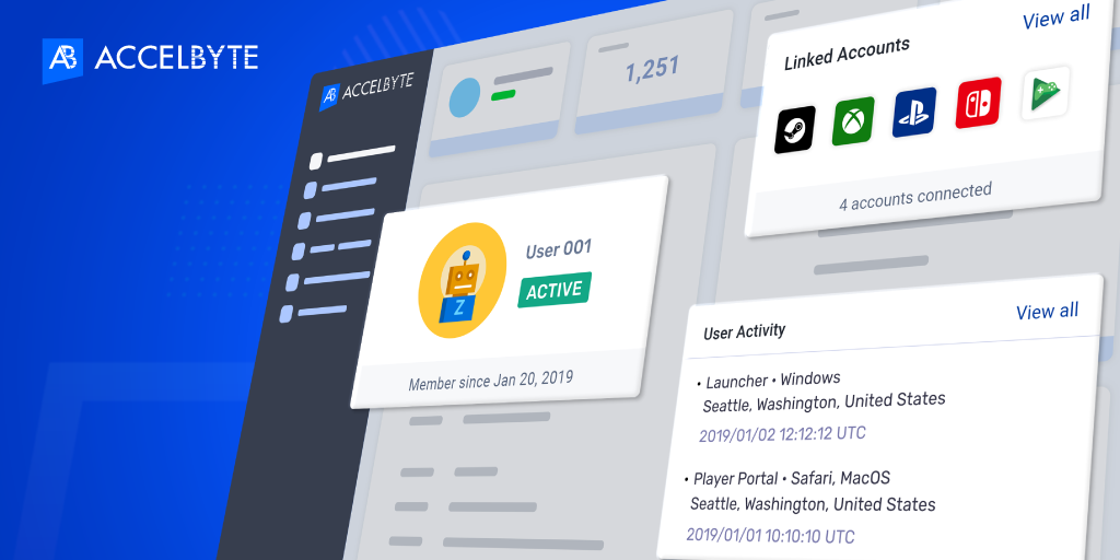 login using steam, xbox live, playstation, switch, google and apple account